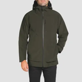 Avalon 3-Layer Waterproof Rain Jacket Olive