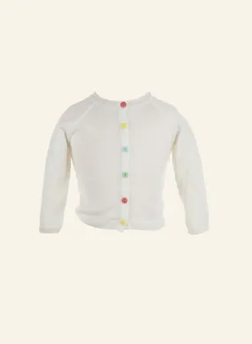 Baby / Toddler Classic Cardigan - Ivory White