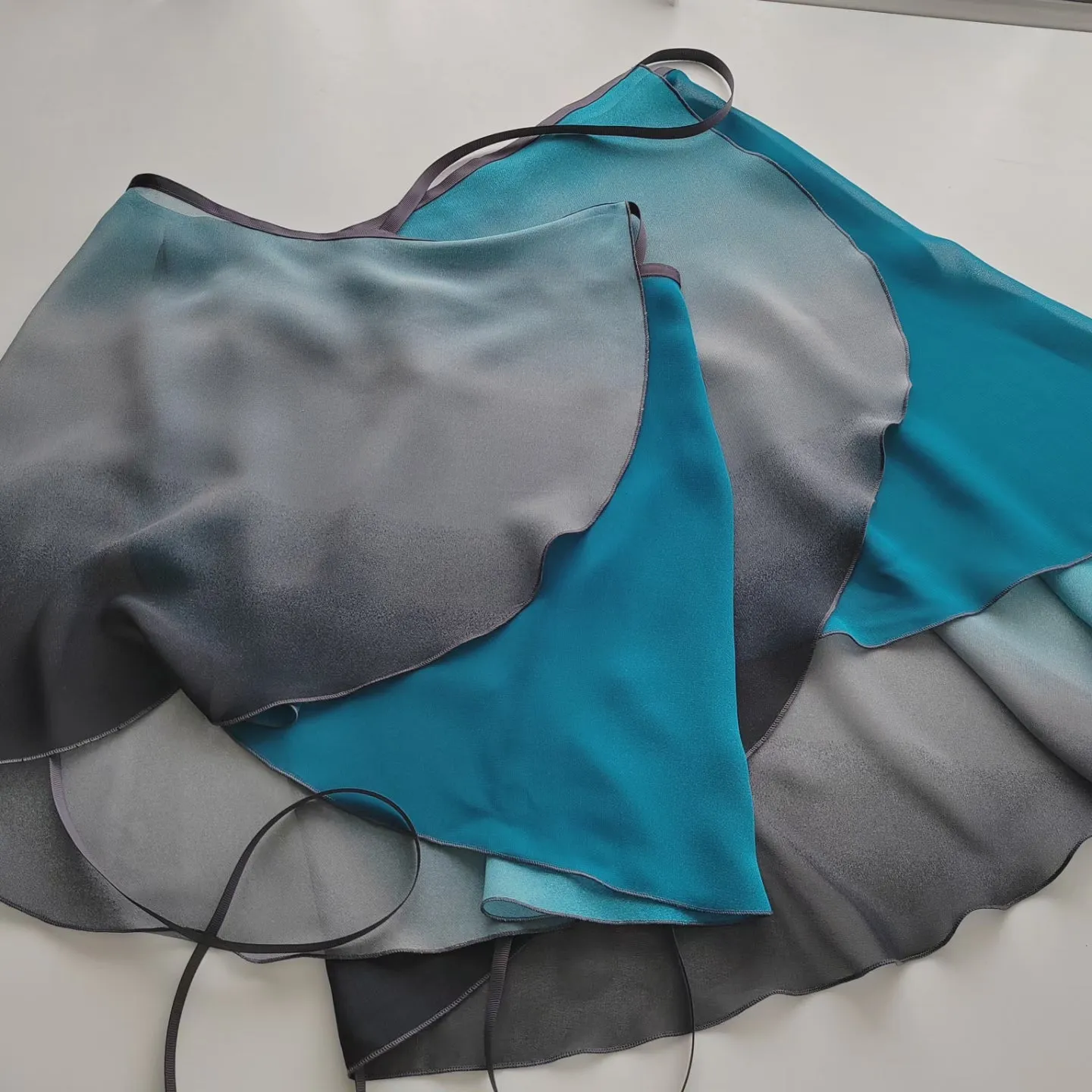 Ballet skirt: Teal Ombré