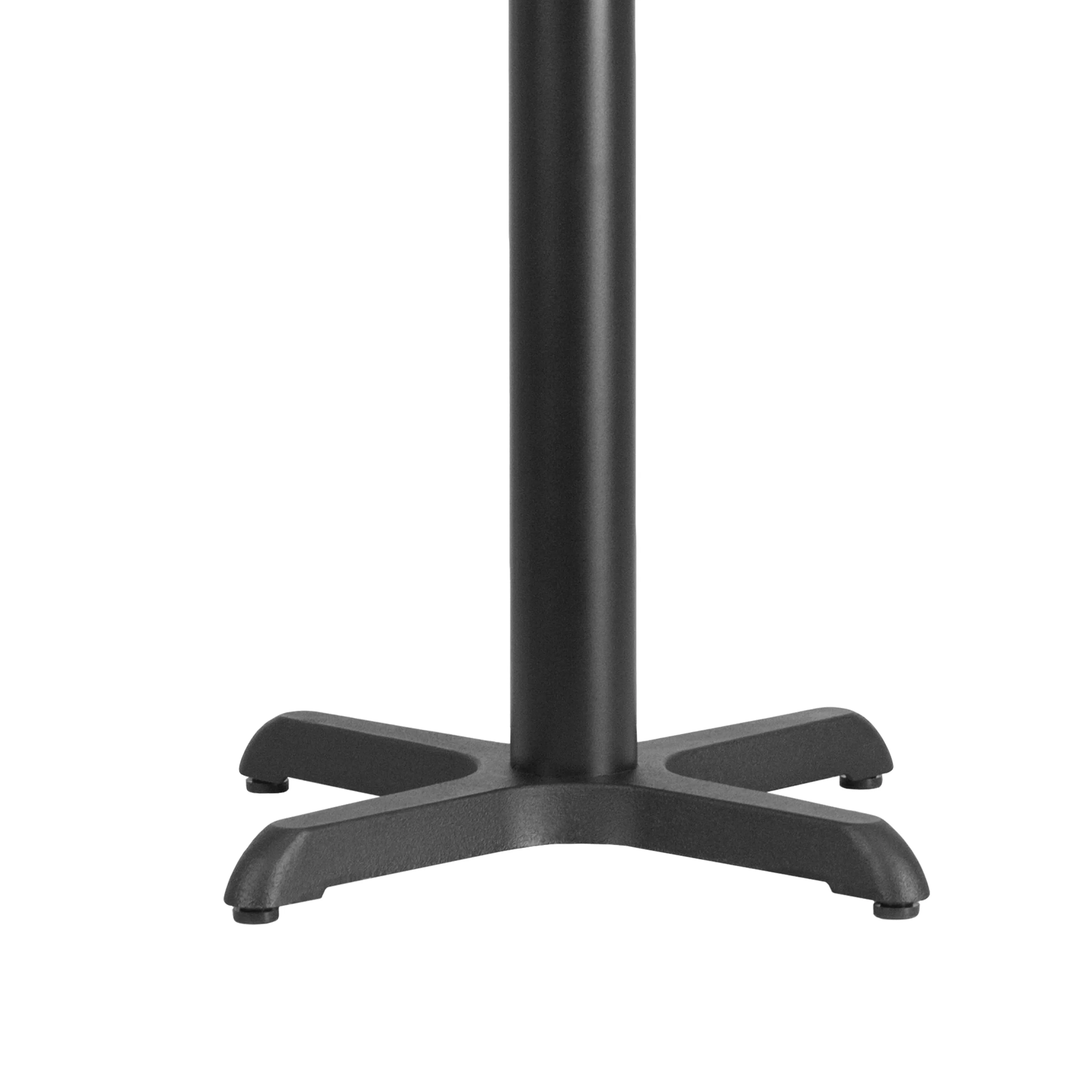 Beverly 22'' x 22'' Restaurant Table X-Base with 3'' Dia. Table Height Column