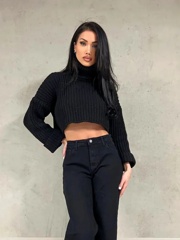 Black Wide Leg Jeans