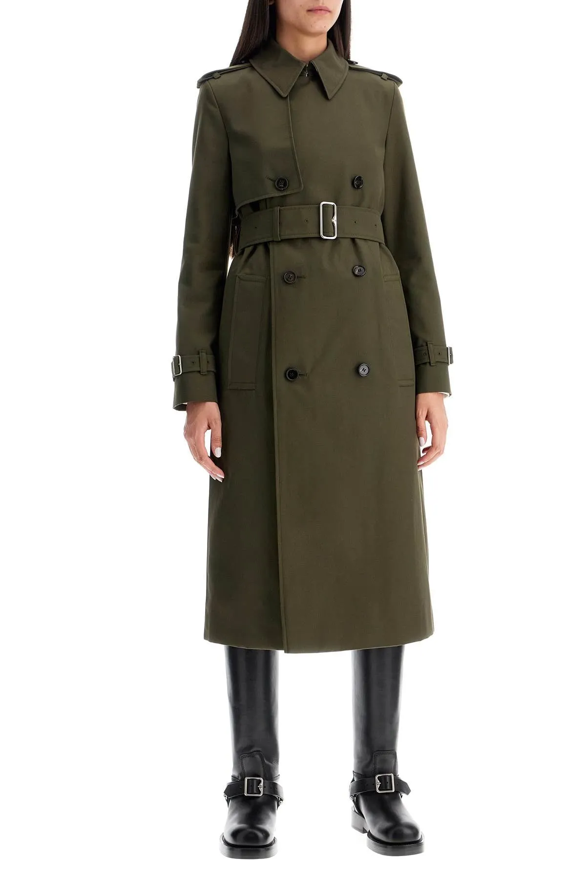 Burberry Double-Breasted Trench Coat With