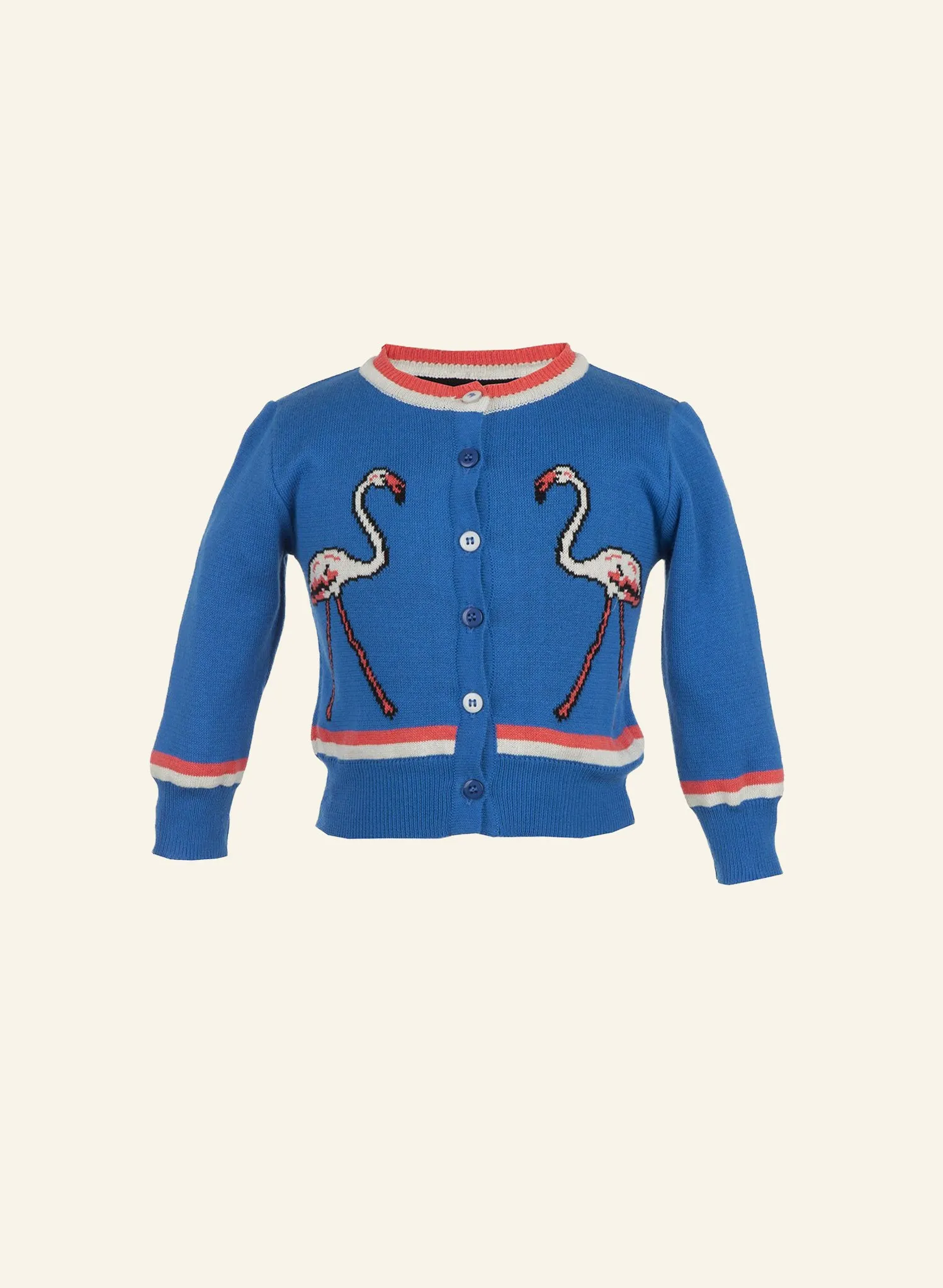 Children's Cardigan - Flamingo