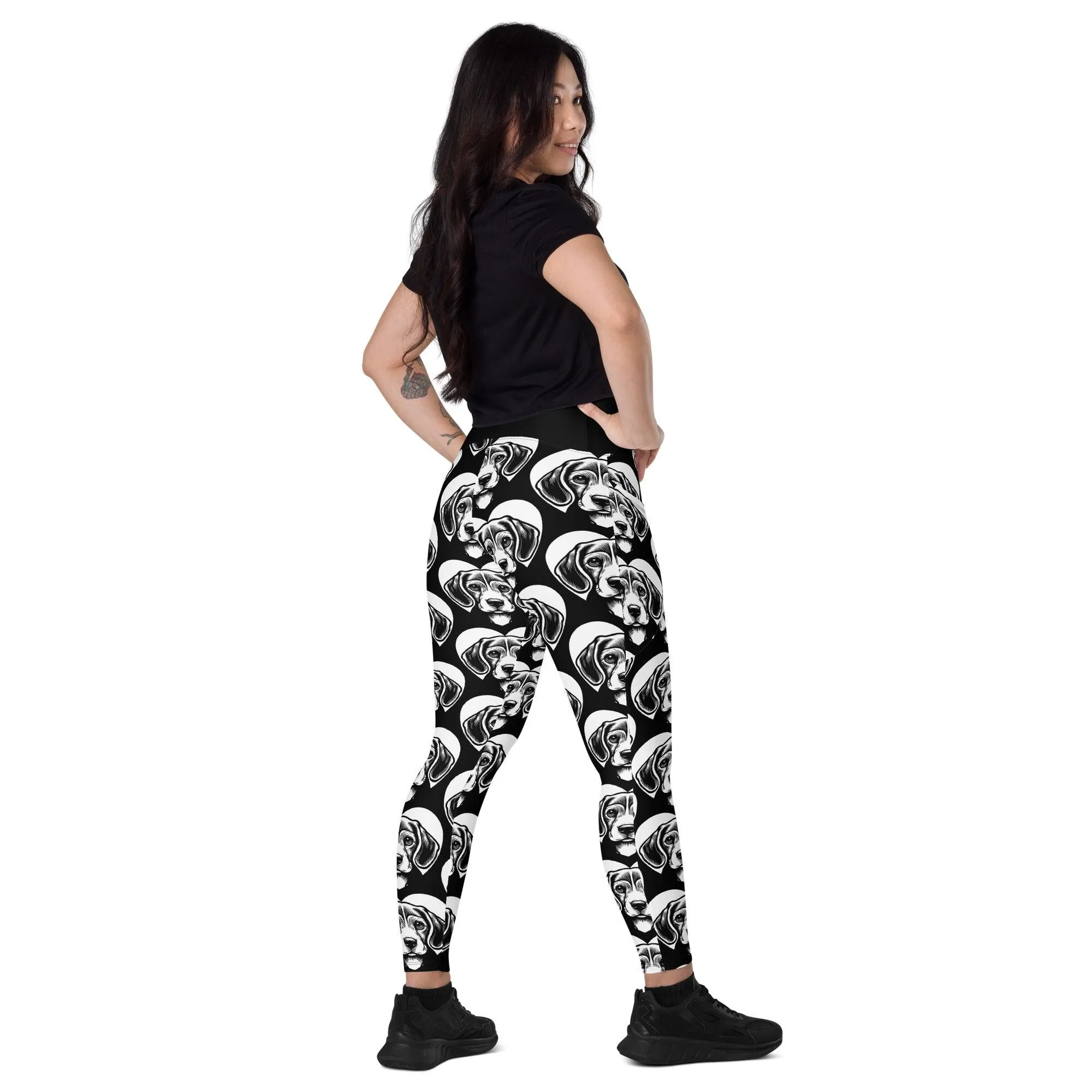 DOG BREED LEGGINGS with pockets - BEAGLE - HERTTAHOUND