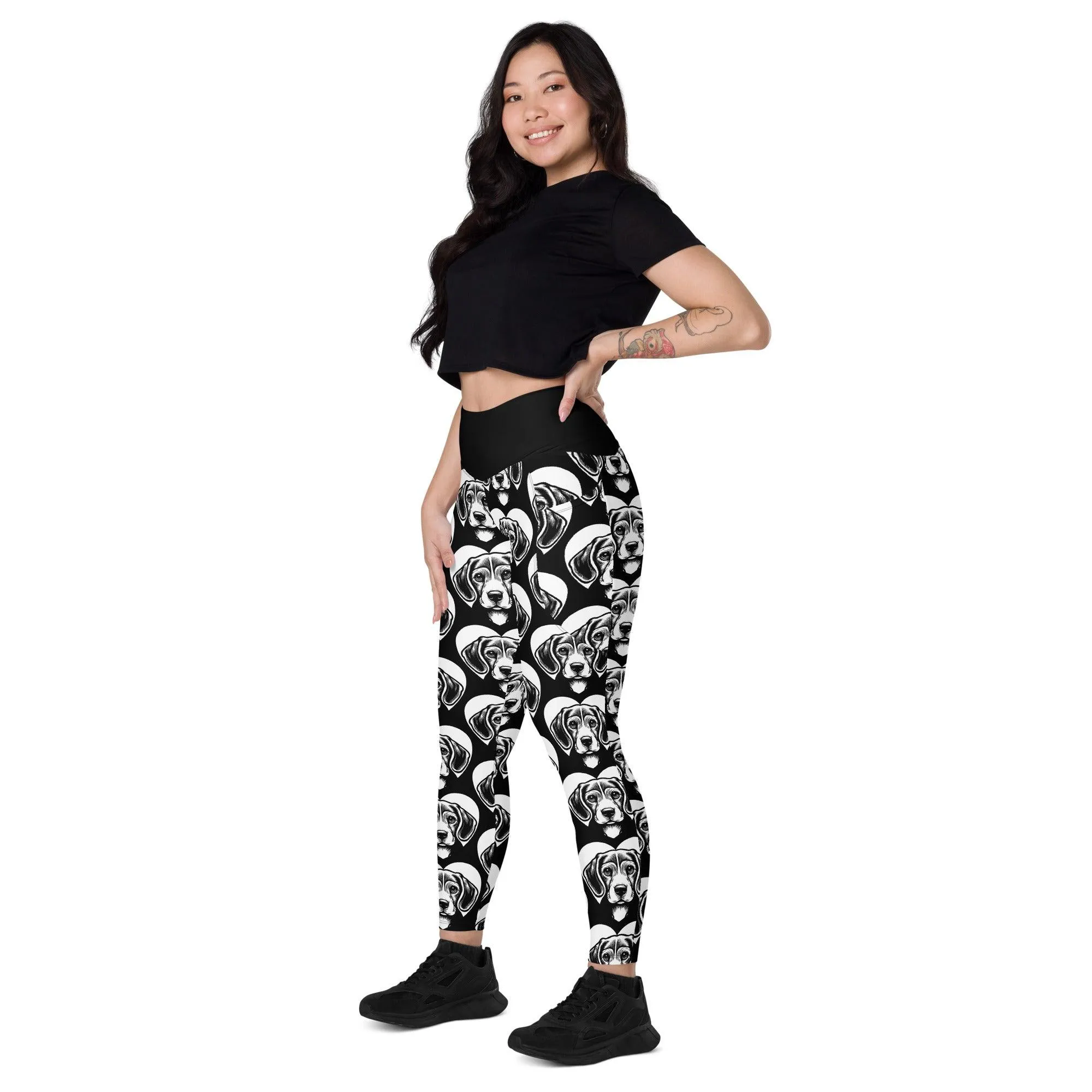 DOG BREED LEGGINGS with pockets - BEAGLE - HERTTAHOUND