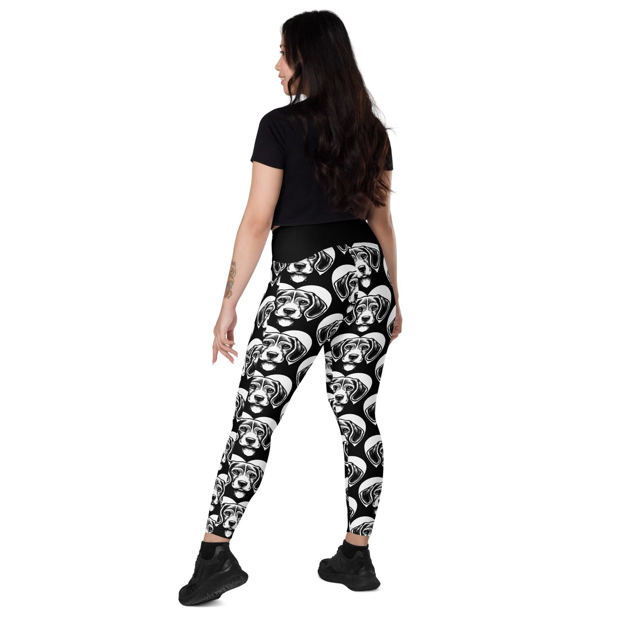 DOG BREED LEGGINGS with pockets - BEAGLE - HERTTAHOUND