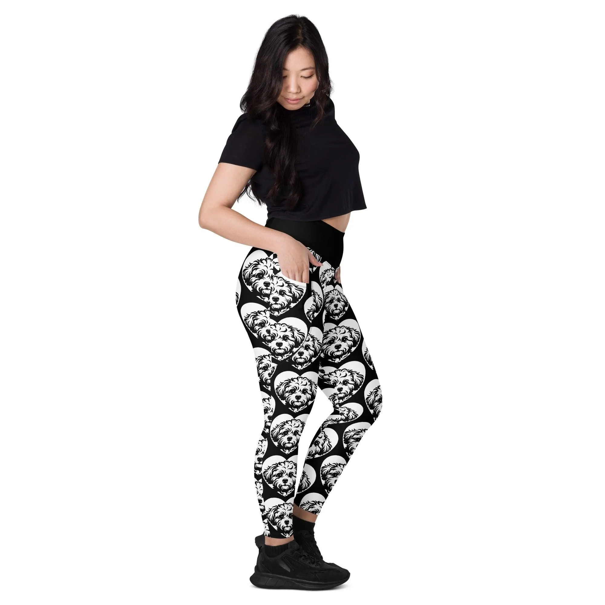 DOG BREED LEGGINGS with pockets - BOLOGNESE - HERTTAHOUND