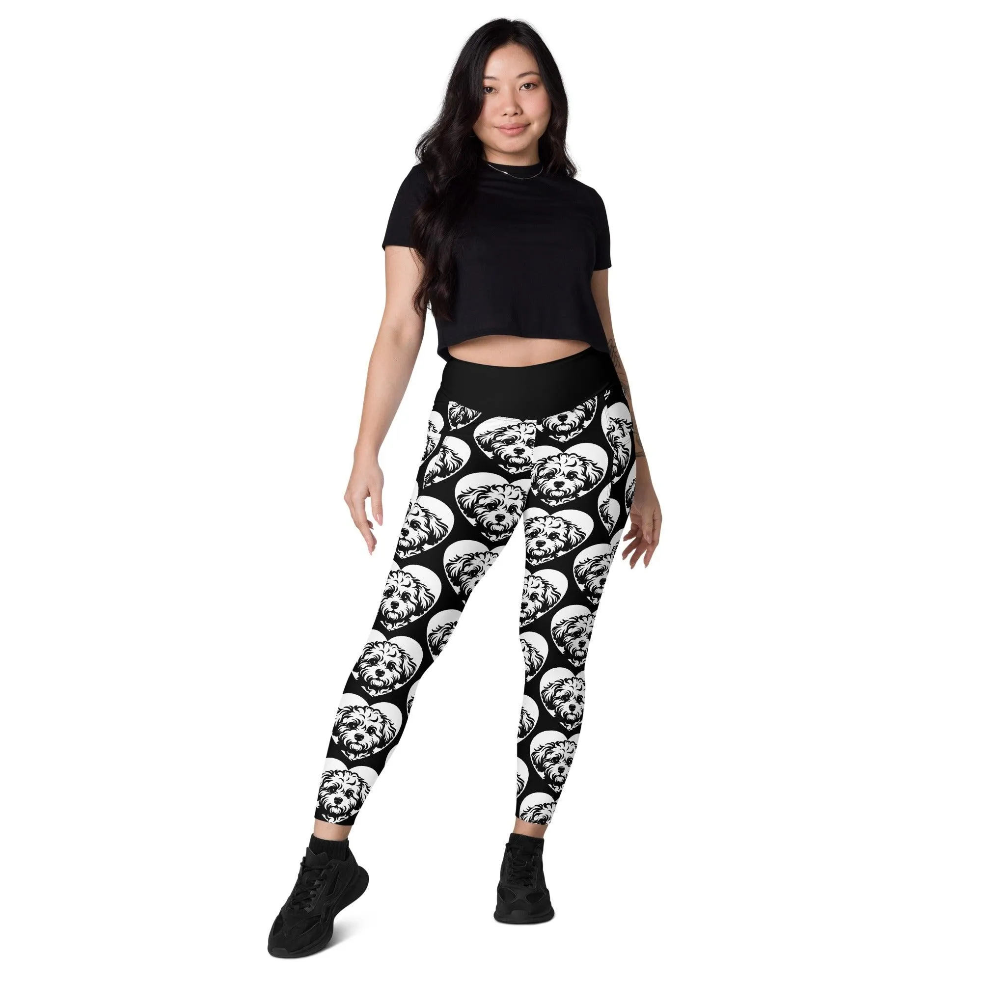 DOG BREED LEGGINGS with pockets - BOLOGNESE - HERTTAHOUND