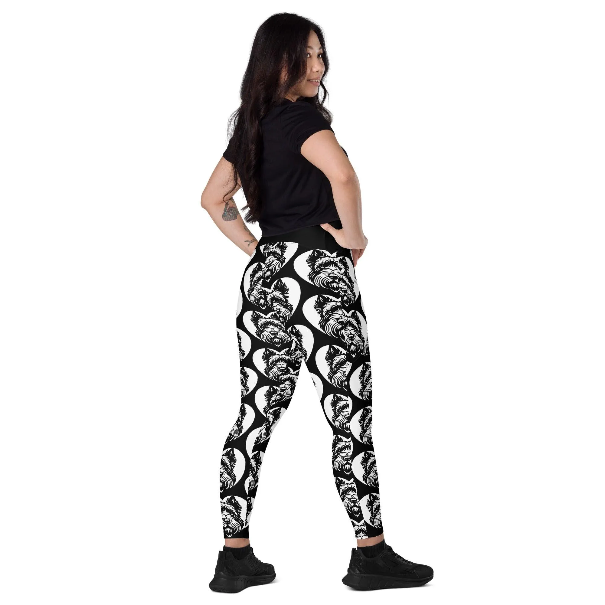 DOG BREED LEGGINGS with pockets - SCOTTISH TERRIER - HERTTAHOUND