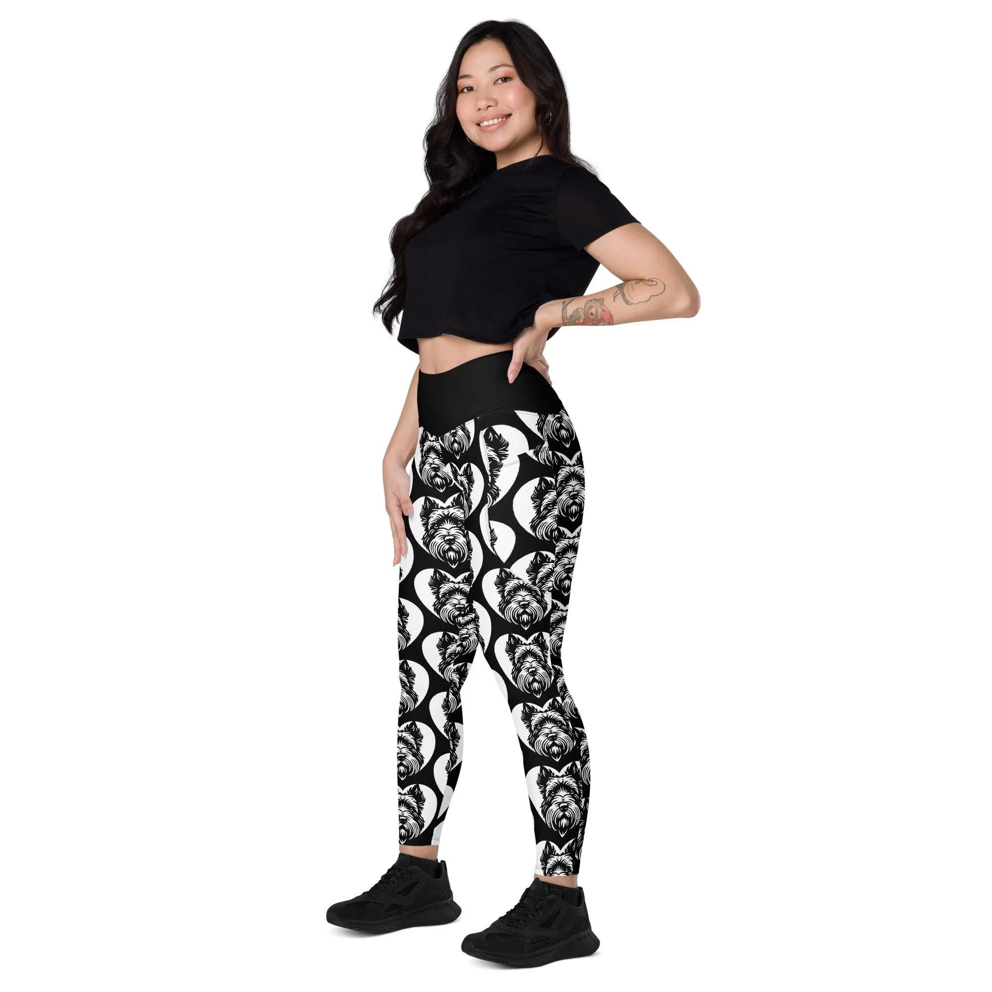 DOG BREED LEGGINGS with pockets - SCOTTISH TERRIER - HERTTAHOUND