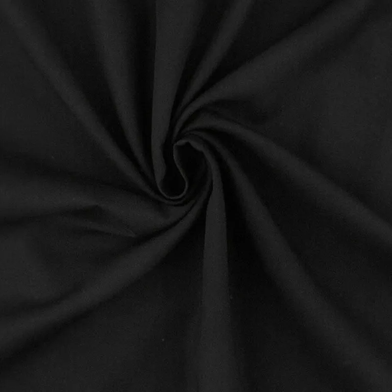 Fashion Rayon Solids - Midnight Black Yardage