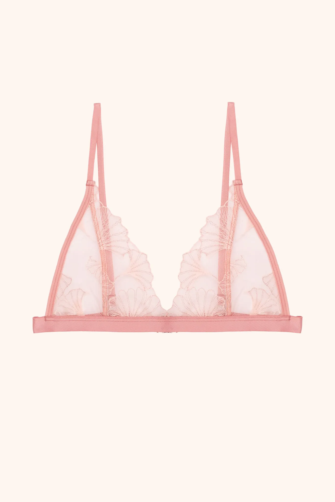 Ginkgo bralette - pink