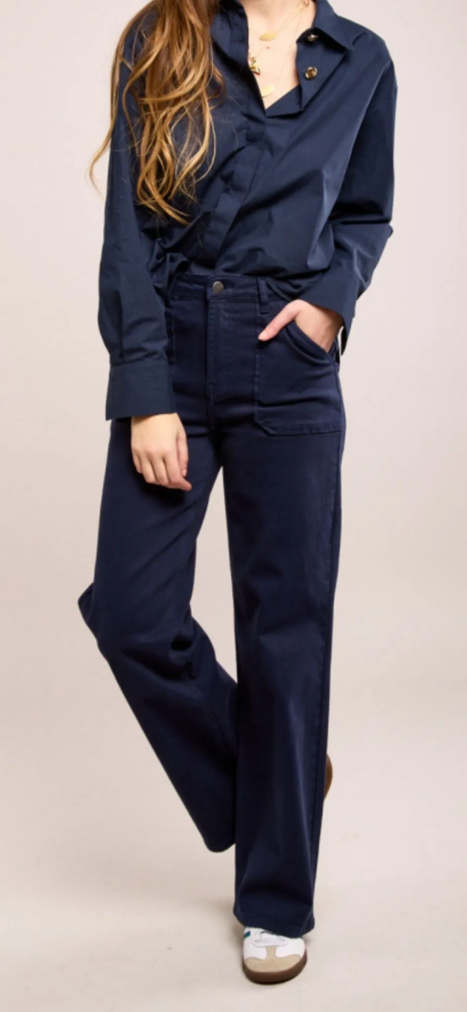 Ginny Navy Flares