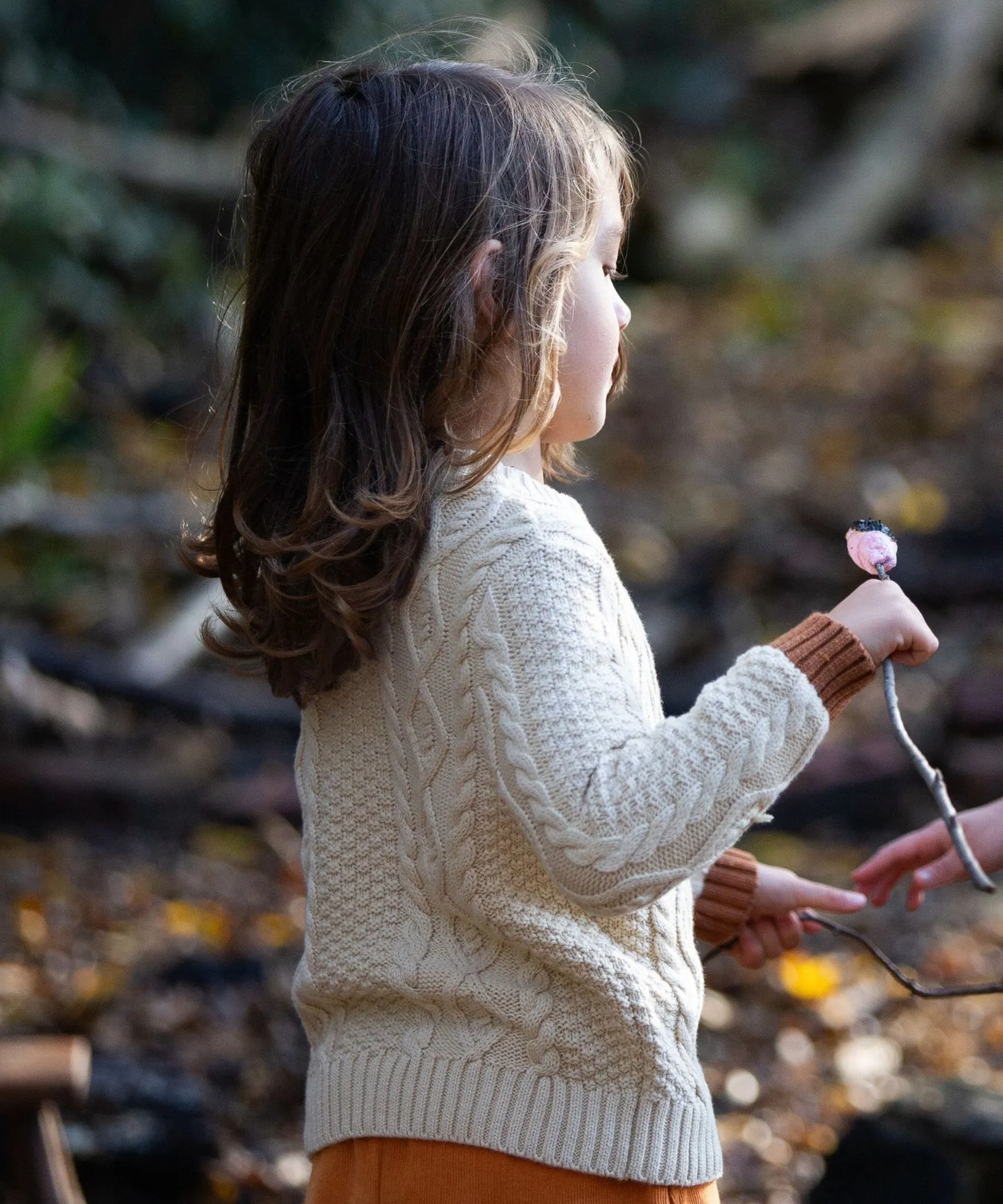 LGR From One To Another Oatmeal Aran Knitted Jumper