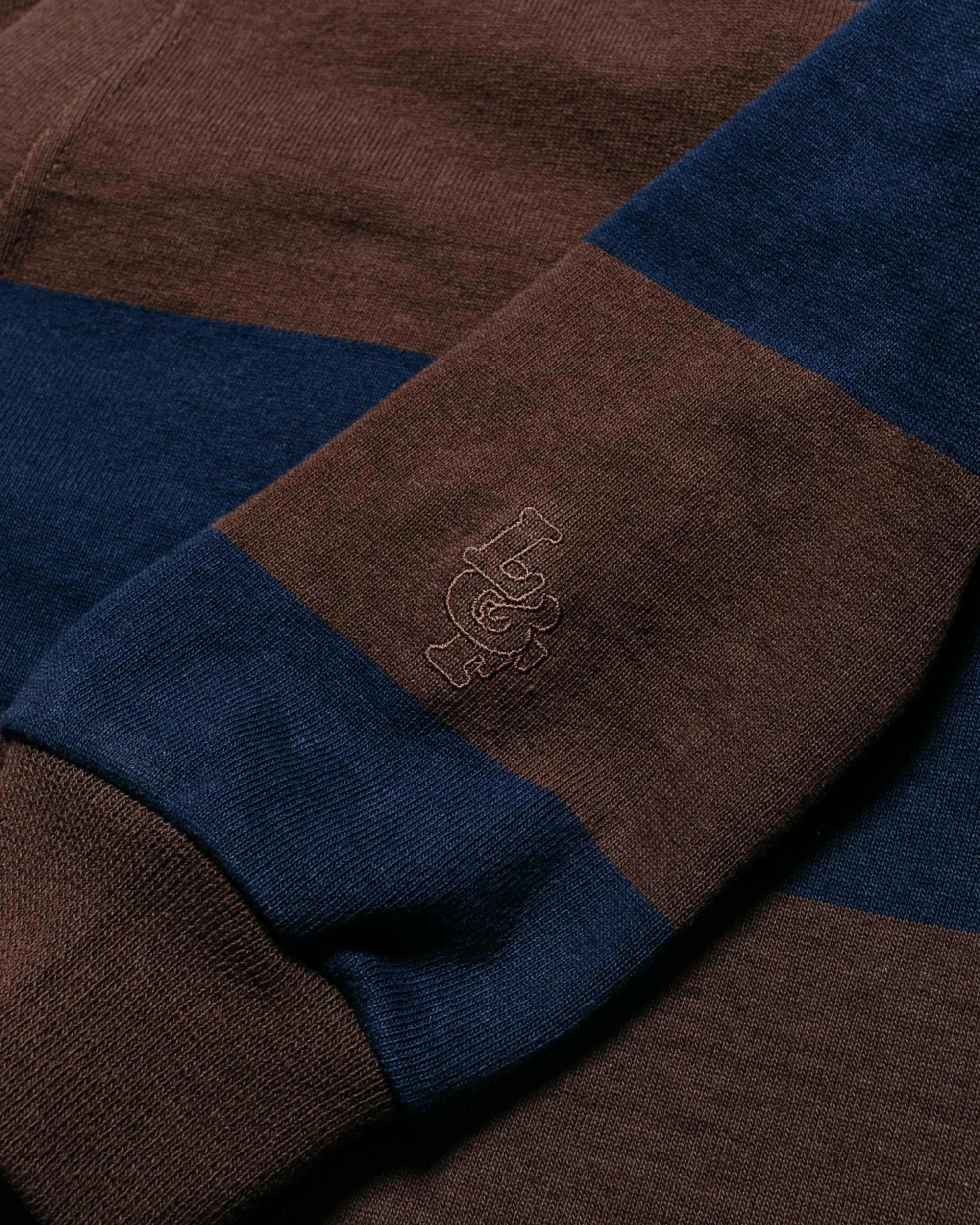 Lost & Found Classic Cardigan Navy/Brown