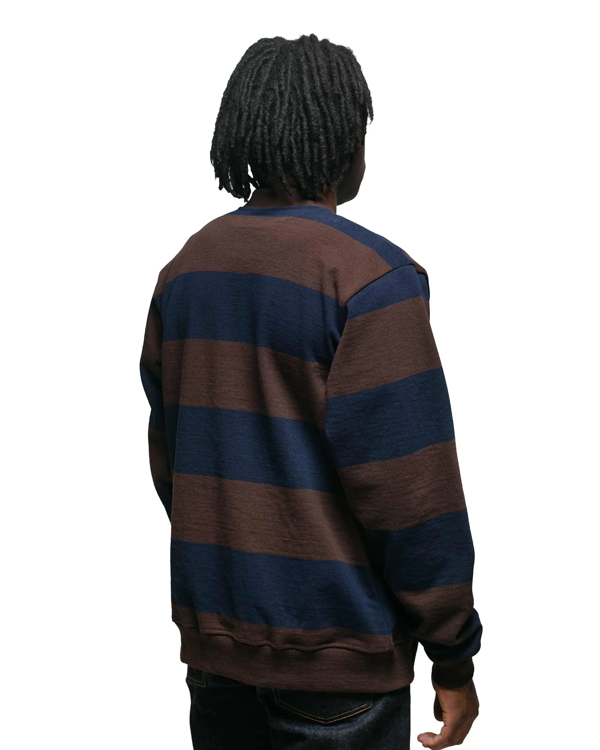 Lost & Found Classic Cardigan Navy/Brown