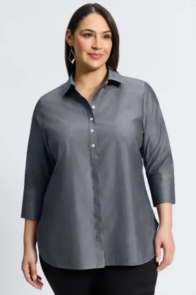 Madison Plus Essential Pinpoint No Iron Tunic