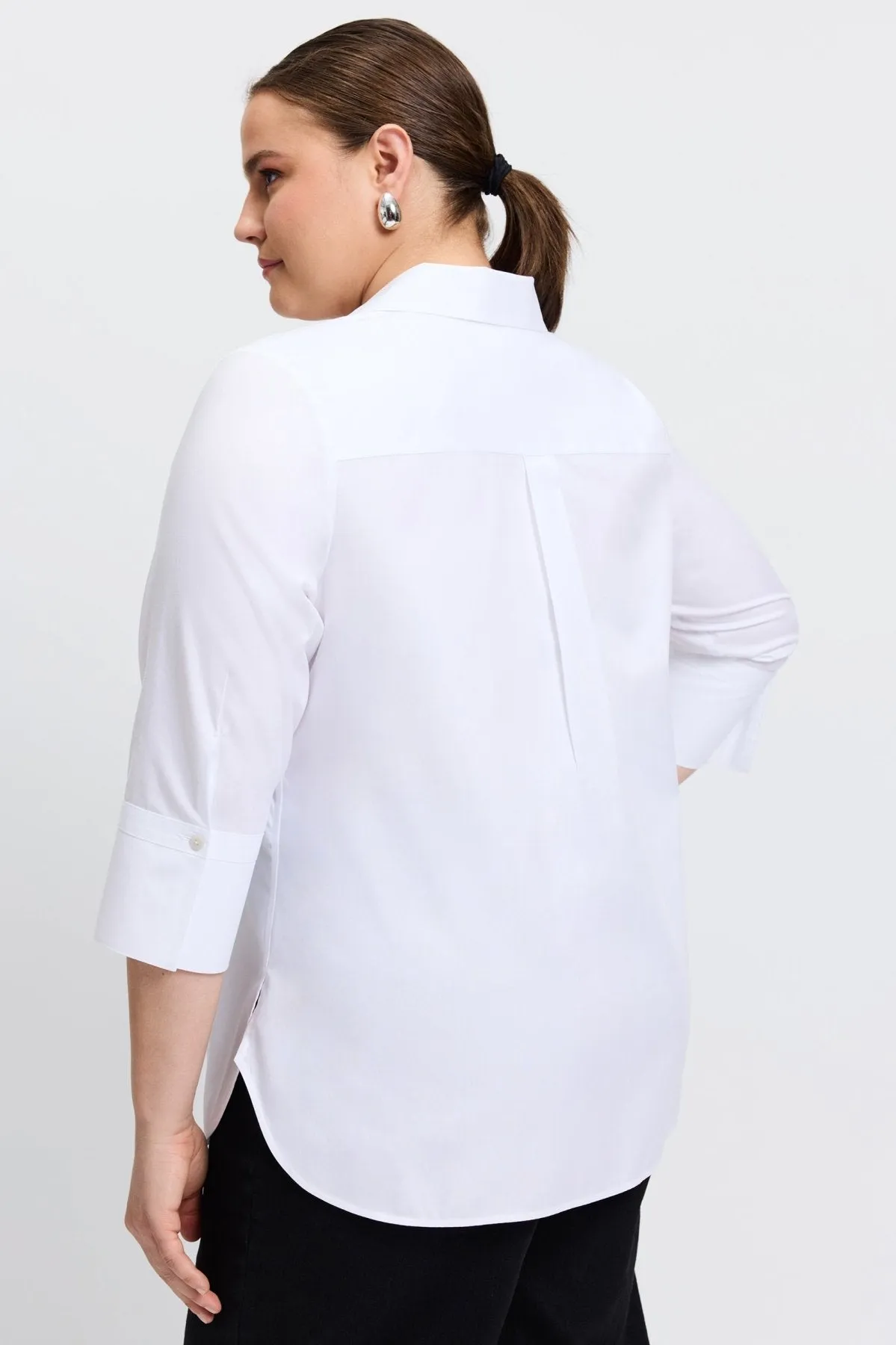 Madison Plus Essential Pinpoint No Iron Tunic