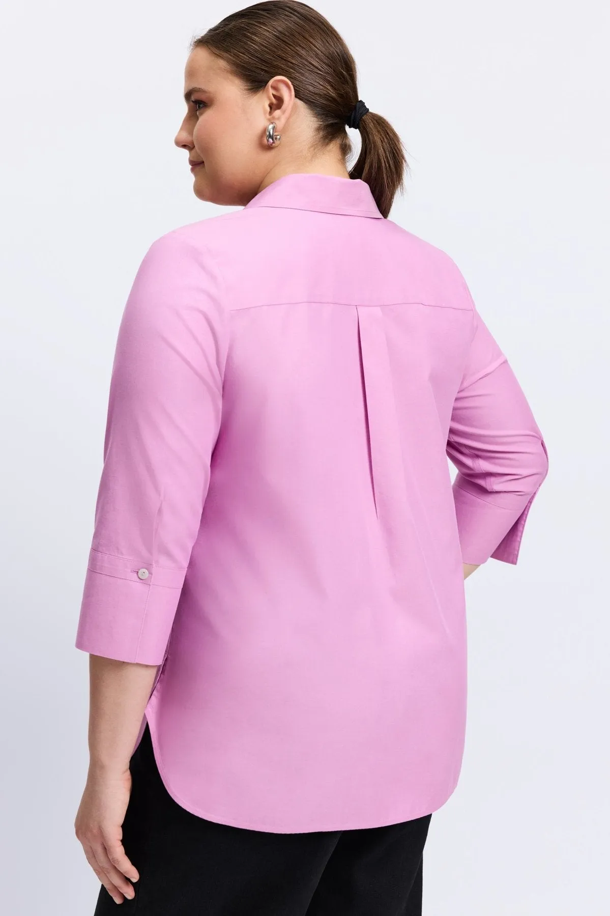 Madison Plus Essential Pinpoint No Iron Tunic