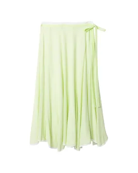 MIHOKO SAITO Double Flare Sheer Jersey Stretch Skirt