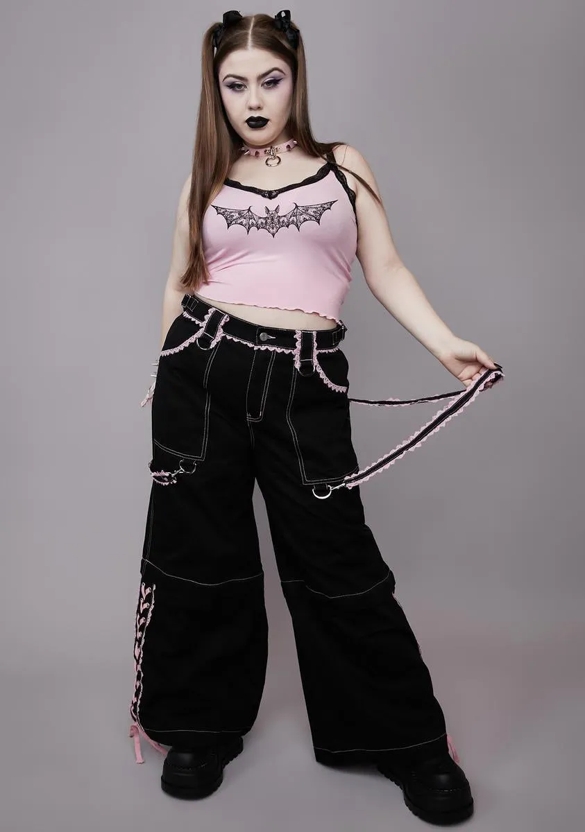 Plus Frilly Power Of Evil Convertible Wide Leg Pants