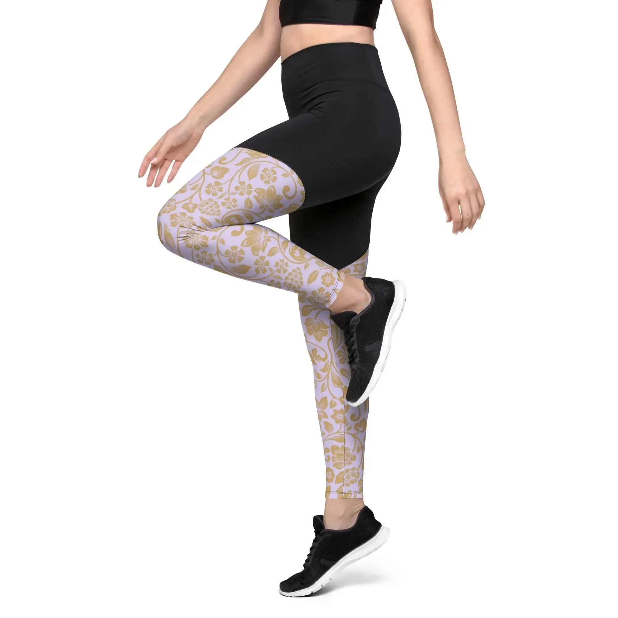 "Floral Lace" Collection - Sports Leggings