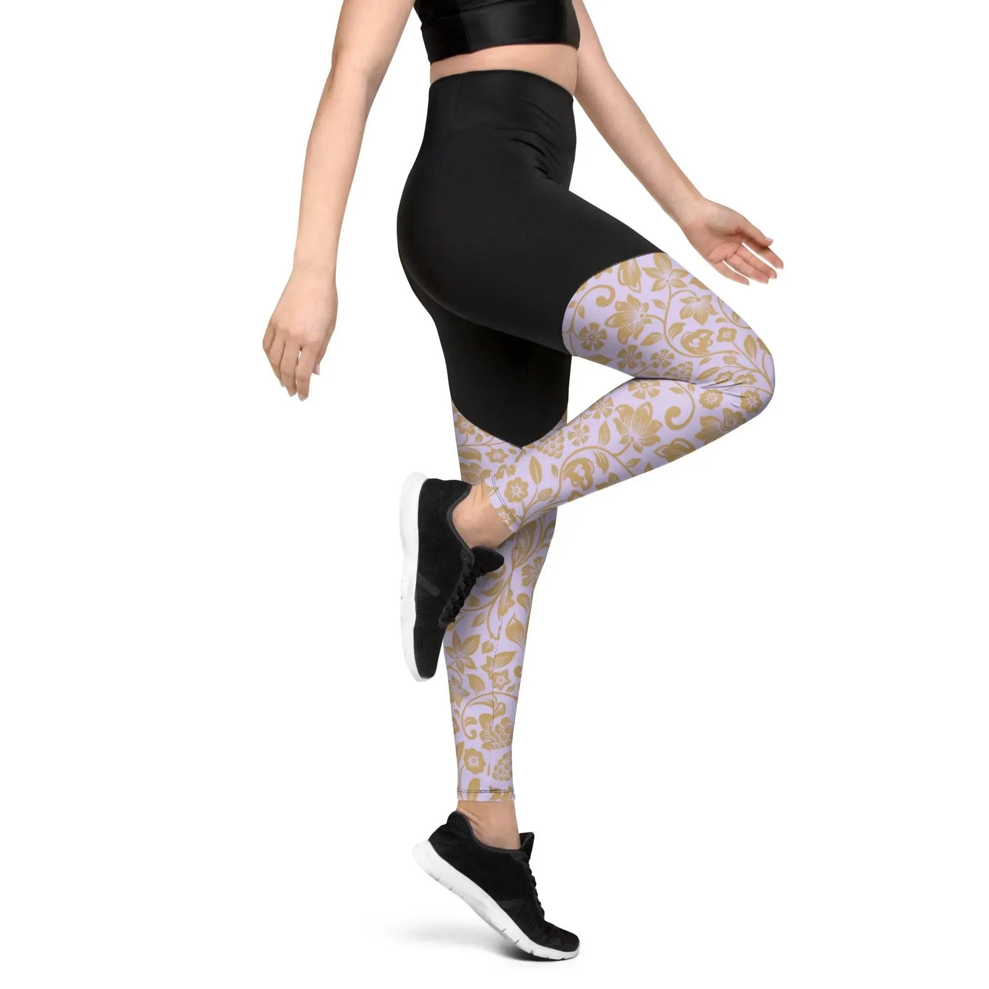 "Floral Lace" Collection - Sports Leggings