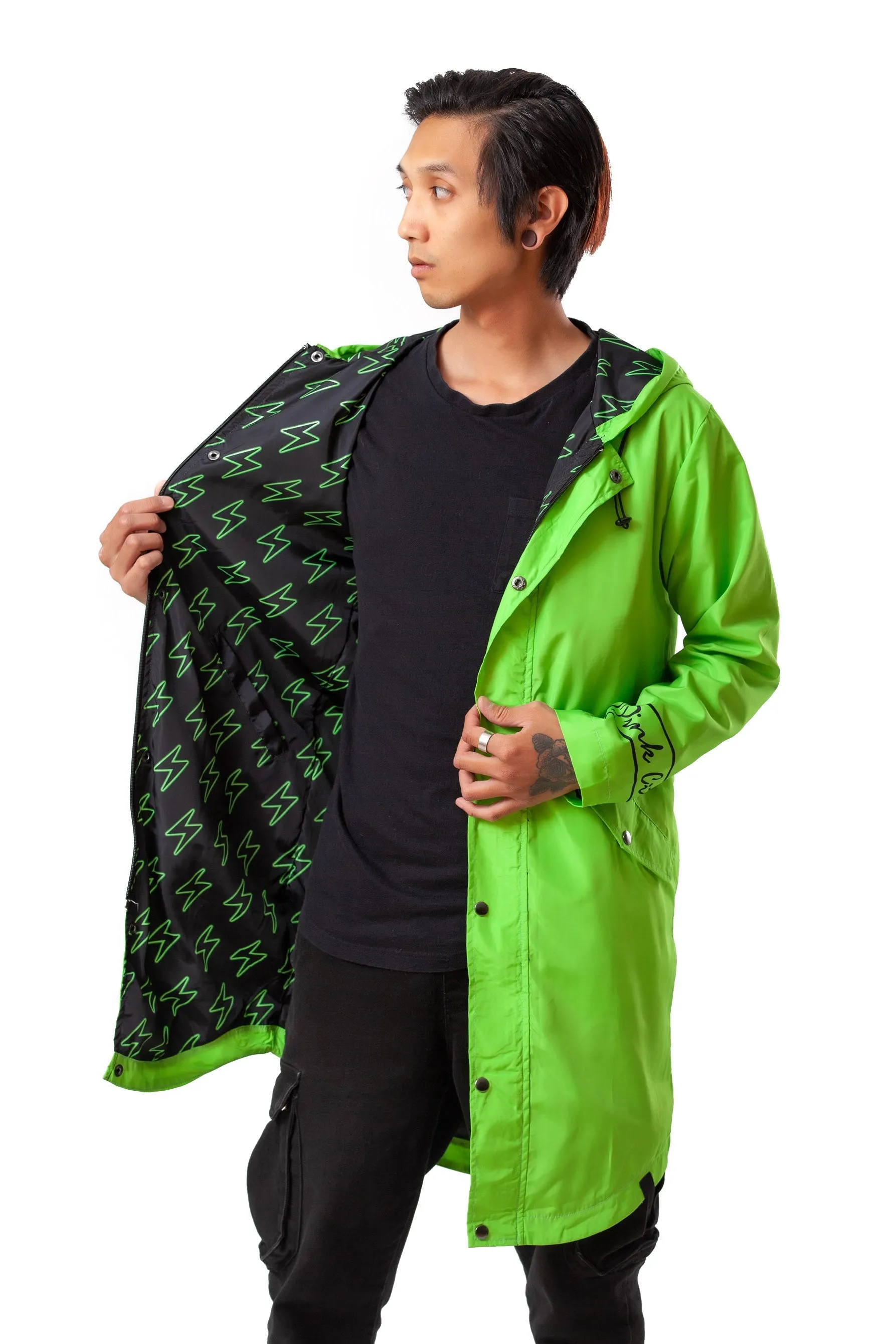 "STORM" rain coat (green)