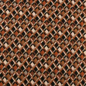 Rayon Twill - BOHO - Diamonds - Brown