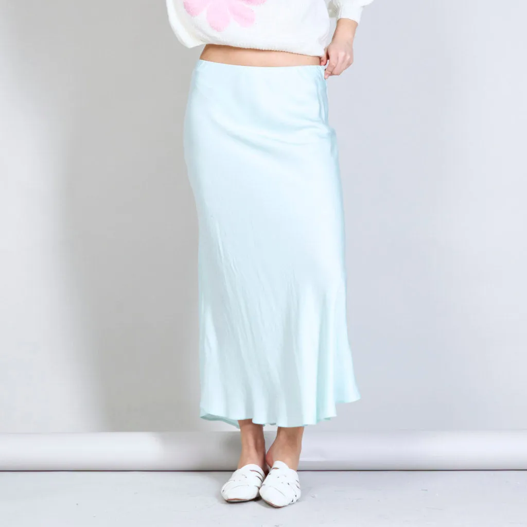 Satin solid color skirts  wholesale