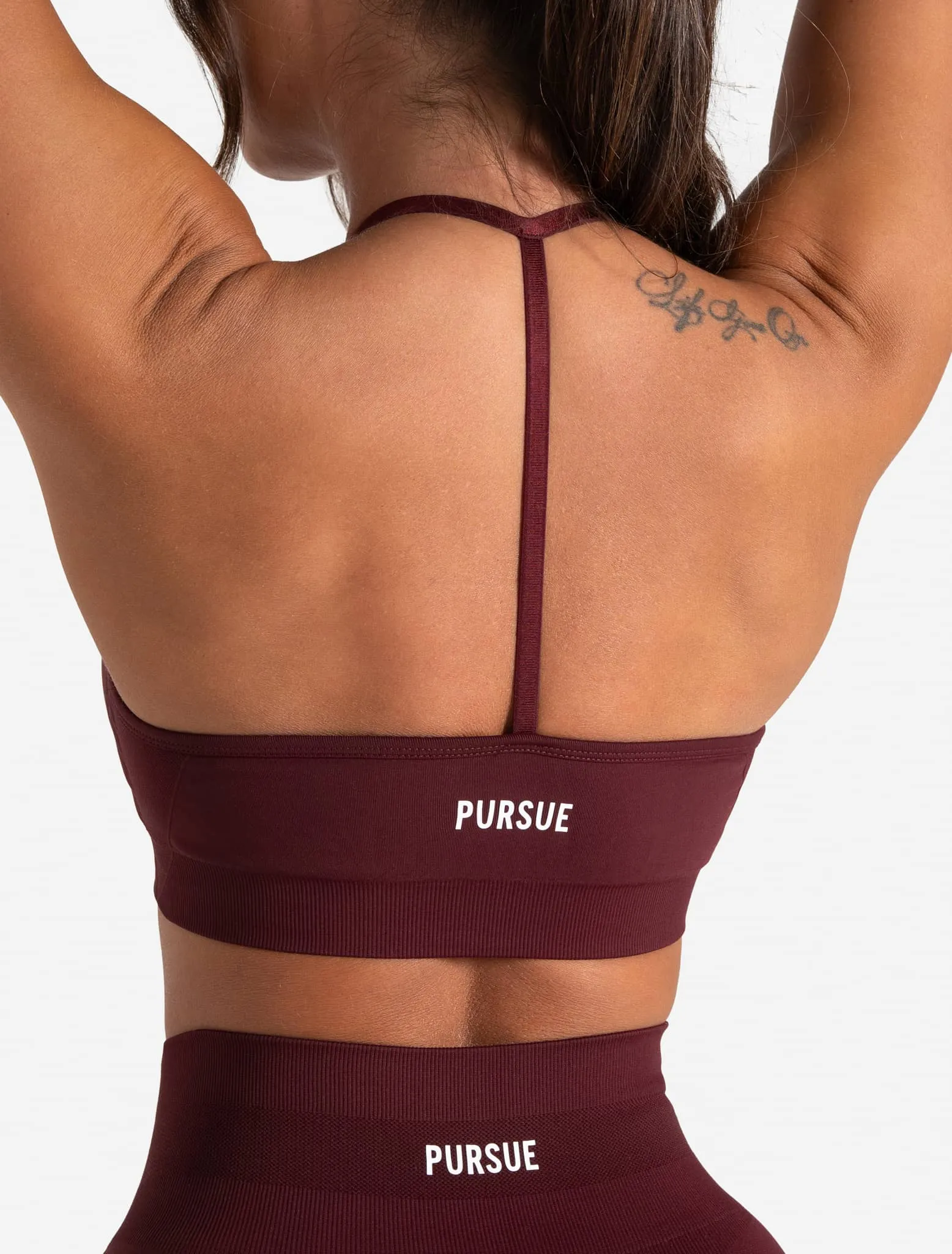 Scrunch Seamless Sports Bra - Dark Cherry