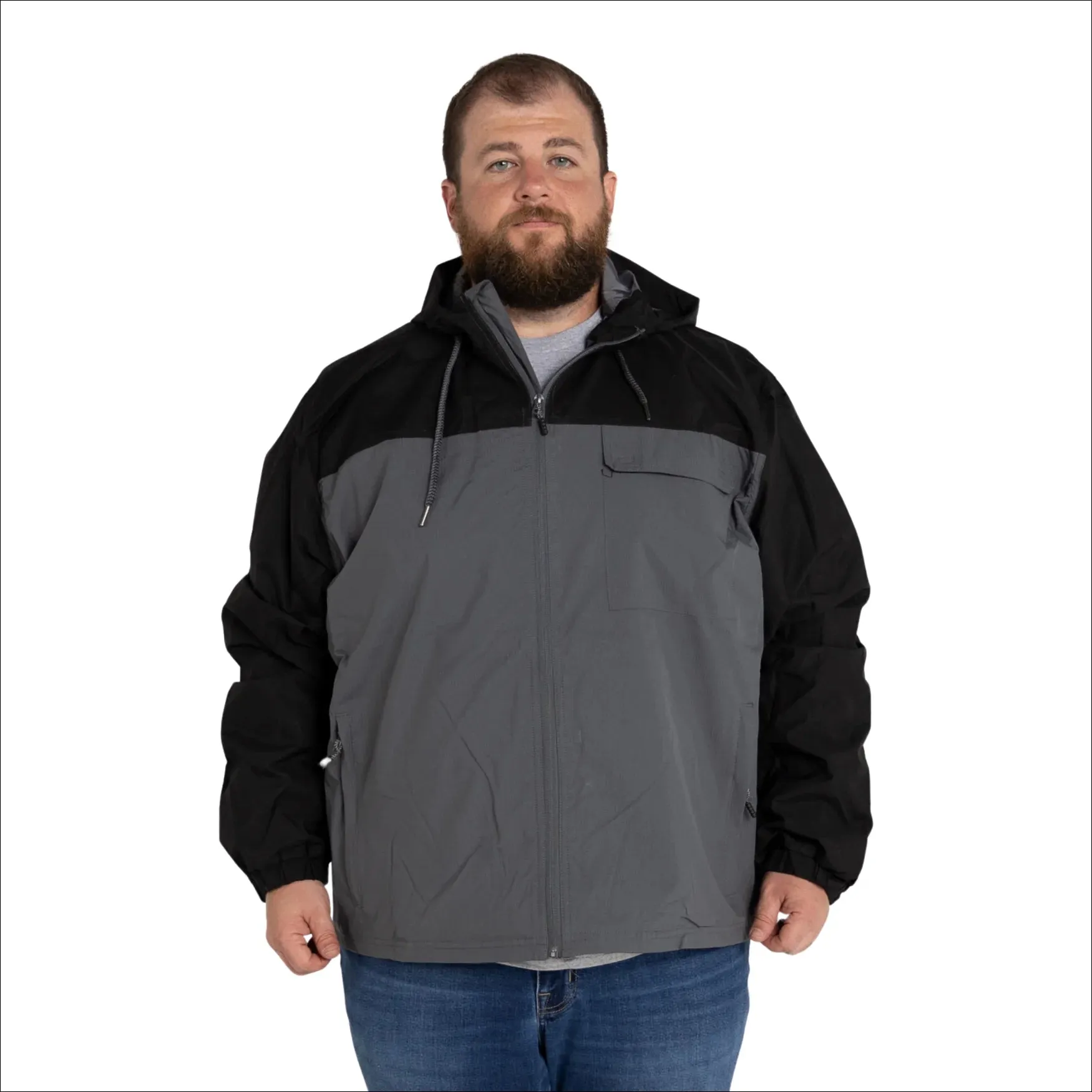 Snow Country Outerwear 3X-7X Men’s Big Rain Jacket Windbreaker Packable