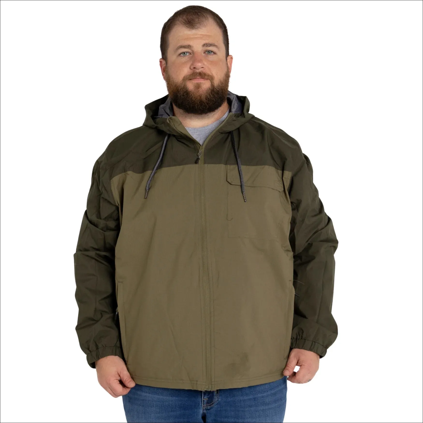 Snow Country Outerwear 3X-7X Men’s Big Rain Jacket Windbreaker Packable