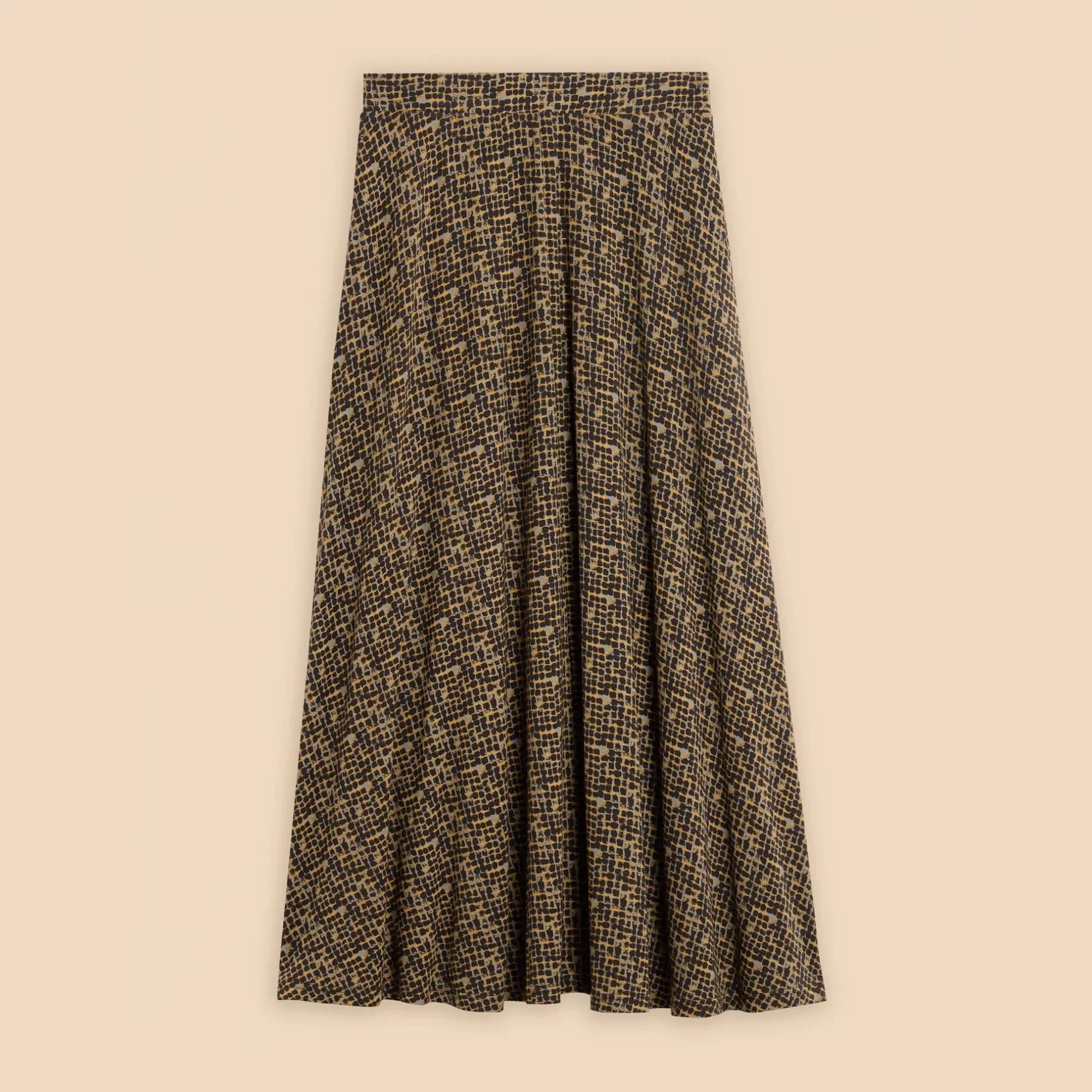 White Stuff Jada Eco Vero Skirt in Black Print