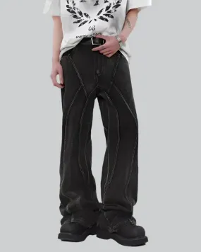 Y2K Black Wide Leg Jeans